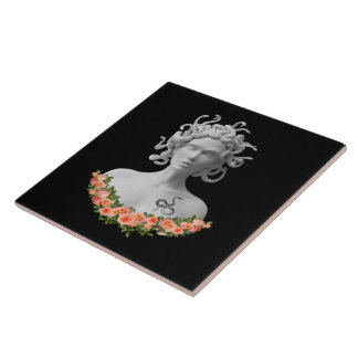 Azulejo Mitología griega de Medusa Gorgon