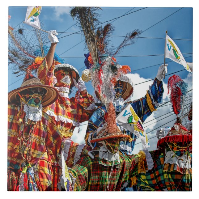 Azulejo Mocko Jumbies USVI (Frente)