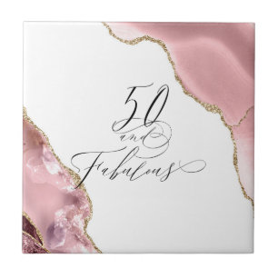 Azulejo Moda 50 Fabuloso Archivo de Comandos Agate Rosa Go