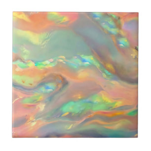 Azulejo Moda bonita colorida falsa opalina holográfica