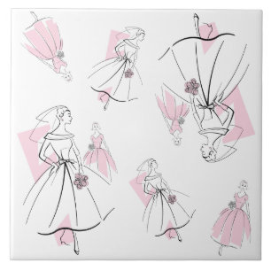 Azulejo Moda Bride Pink Group Multitile