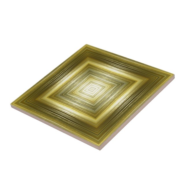 Azulejo moda chistosa elegante caja de madera de ilusión m (Lado)