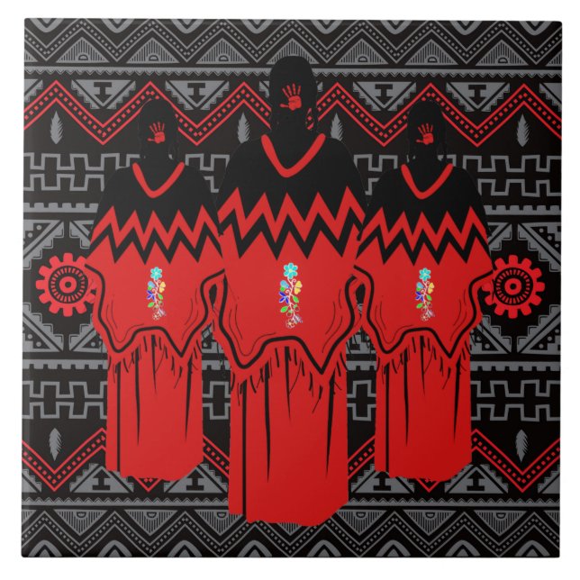 Azulejo Moda de MMIW Ayasha Patrón Suroeste Tile de cerámi (Frente)