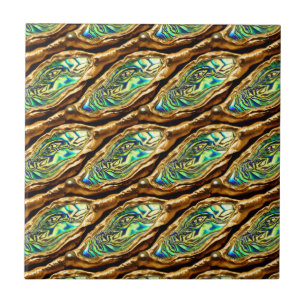 Azulejo Moda del patrón de brillo verde azul del caparazón