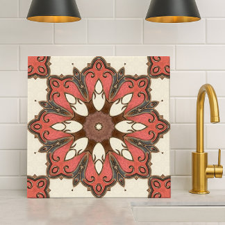 Azulejo Moda Diseño Geométrico Floral Moderno