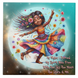 Azulejo Moda Hippie Colorful Me Moon Dance Cerámica Tile