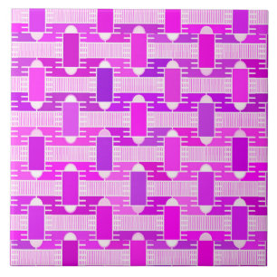 Azulejo Moda industrial Art Déco, violeta, orquídea, lavan