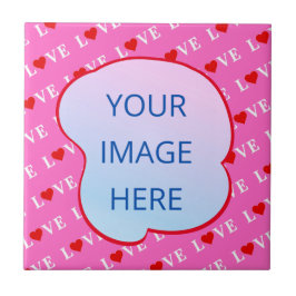 Azulejo Moda moderna de amor rosado