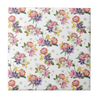 Azulejo Moda protésica de flores (4,25 x 4,25) sin soldadu
