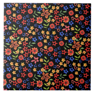 Azulejo Moda Retro Personalizado de impresión floral Tile