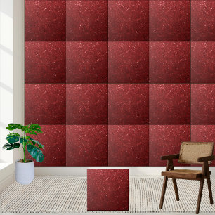 Azulejo Moda vibrante Purpurina de esparkling rojo mosaico