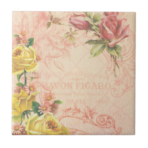 Azulejo Moda Vintage Floral Tile