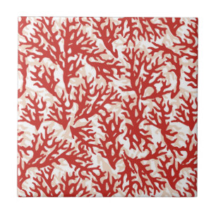 Azulejo Modelo 2 del coral rojo