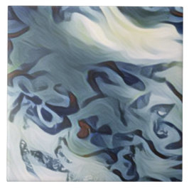 Azulejo Modelo abstracto ondulado del gris azul del