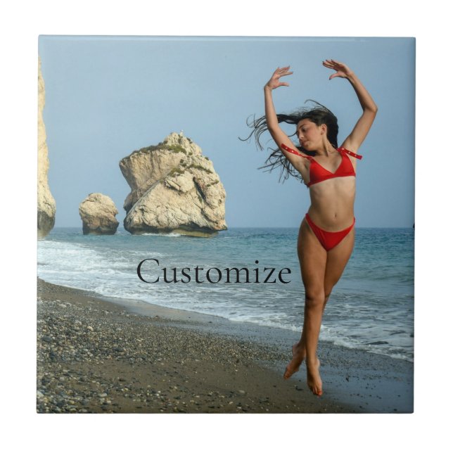 Azulejo Modelo bikini bailando Thunder_Cove (Frente)