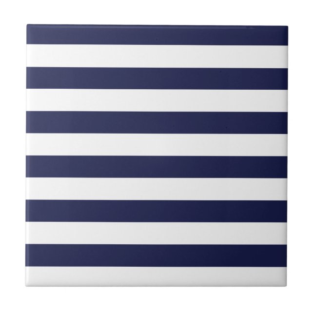 Azulejo Modelo blanco azul veneciano exclusivo de la raya (Frente)