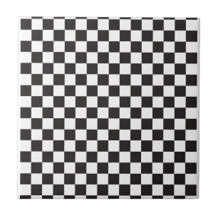Azulejo Modelo blanco y negro del inspector