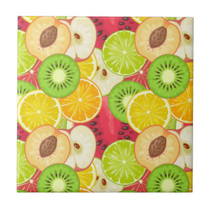 Azulejo Modelo colorido de la fruta de la diversión