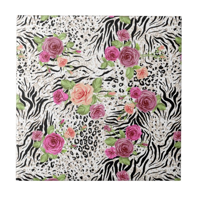 Azulejo Modelo con los estampados de animales (Frente)