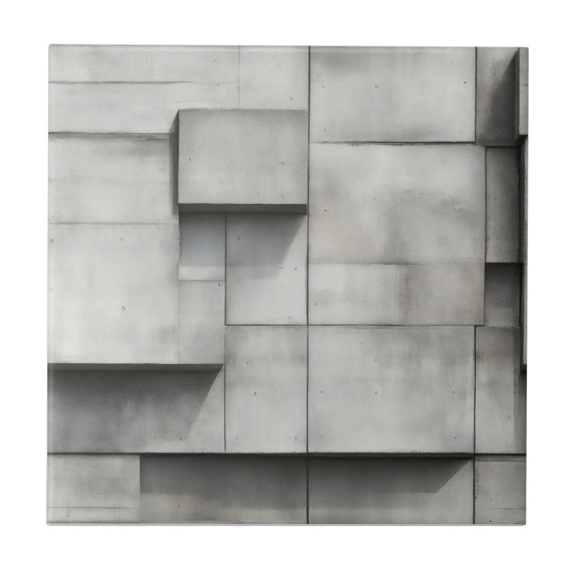 Azulejo Modelo de bloques de concreto (Frente)