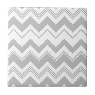 Azulejo Modelo de Chevron del blanco gris