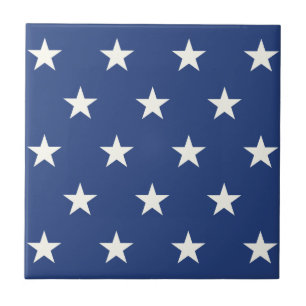 Azulejo Modelo de estrella azul y blanco moderno