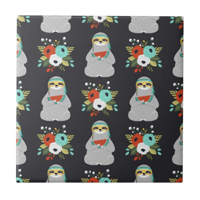 Azulejo Modelo de la pereza de la sandía (Frente)