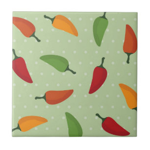 Azulejo Modelo de la pimienta de chiles
