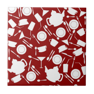 Azulejo Modelo de los elementos de la cocina