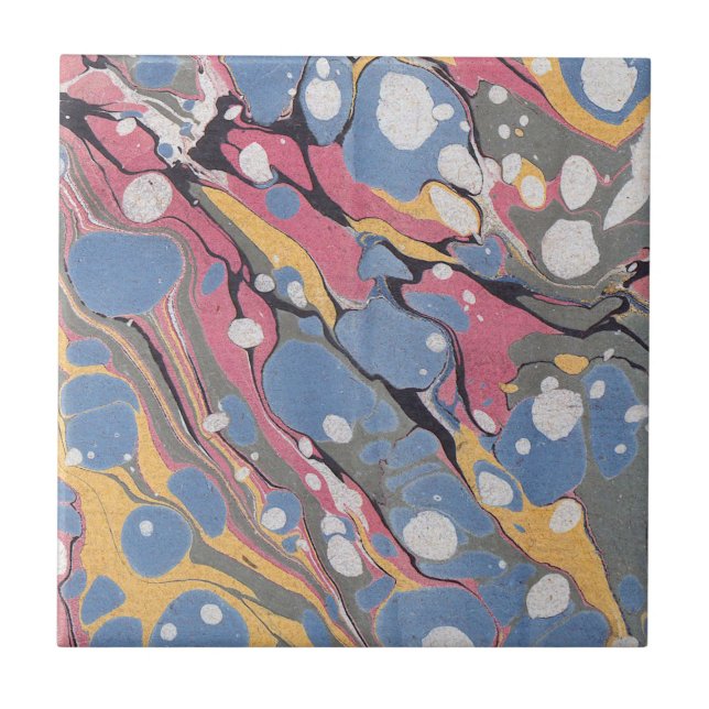 Azulejo Modelo de mármol italiano azul (Frente)