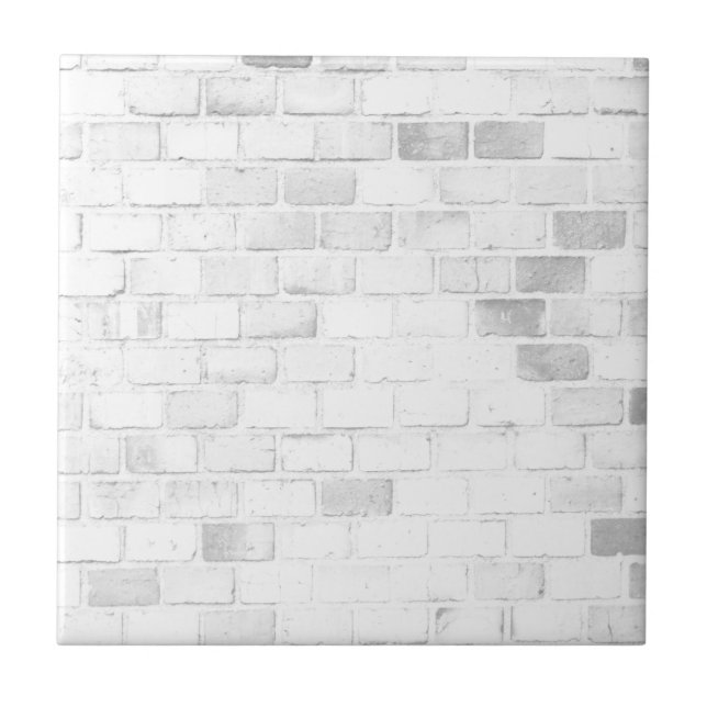 Azulejo Modelo de moda de la pared de ladrillo blanca (Frente)
