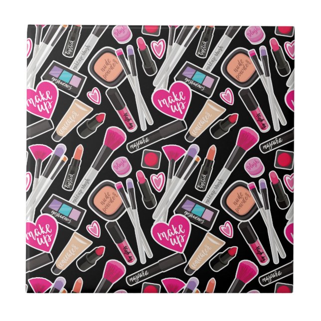 Azulejo Modelo de neón del maquillaje (Frente)