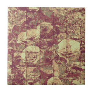 Azulejo Modelo del camuflaje del rosa en fondo tejado de