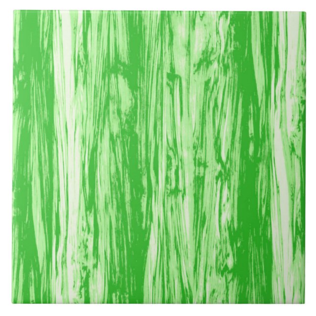Azulejo Modelo del Driftwood - verde lima y blanco (Frente)