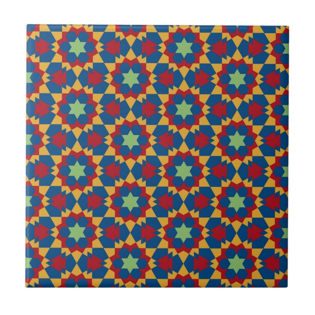 Azulejo modelo geométrico islámico (Frente)