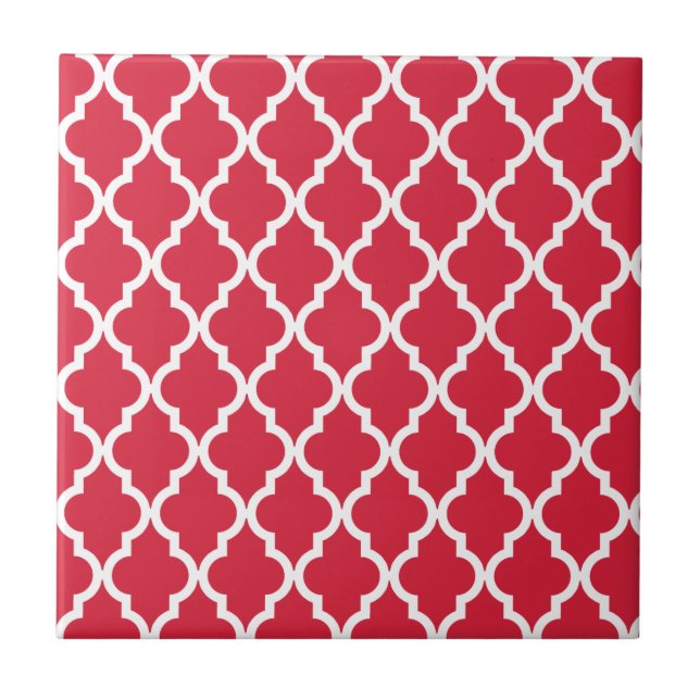 Azulejo Modelo marroquí: Rojo (Frente)