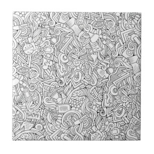 Azulejo Modelo médico de B&W