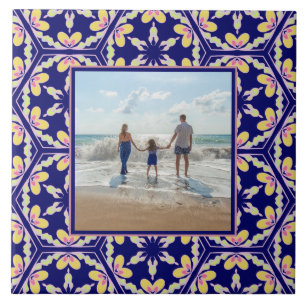Azulejo Modelo mediterráneo español del estilo de la fot