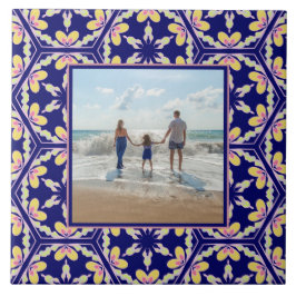 Azulejo Modelo mediterráneo español del estilo de la foto