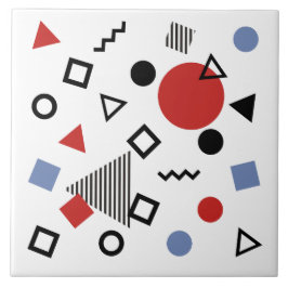 Azulejo Modelo retro del diseño de Memphis