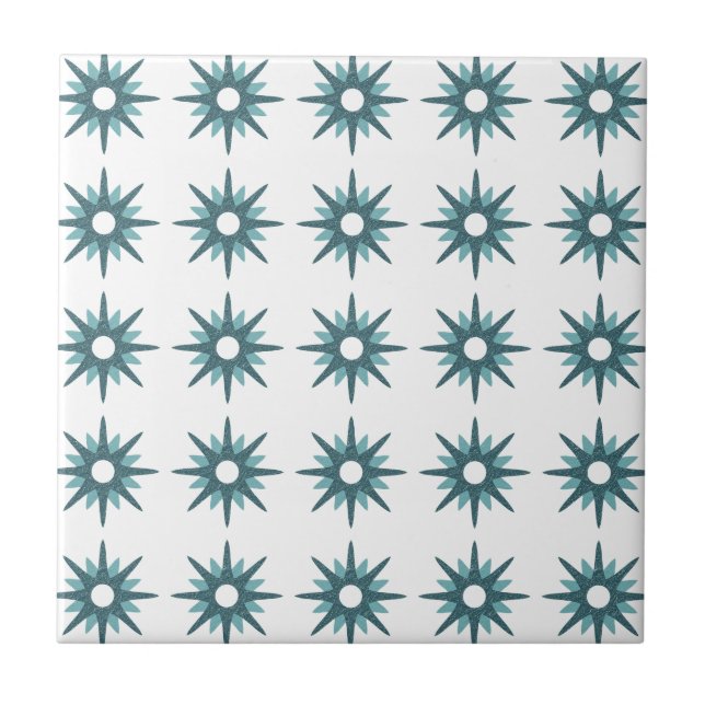 Azulejo Modelo Turquesa Turquesa Starburst Cer (Frente)