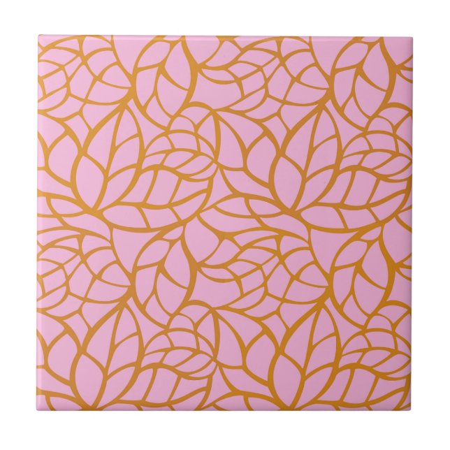 Azulejo Modern Botanical Decorative Tile | Ceramic Tile (Frente)