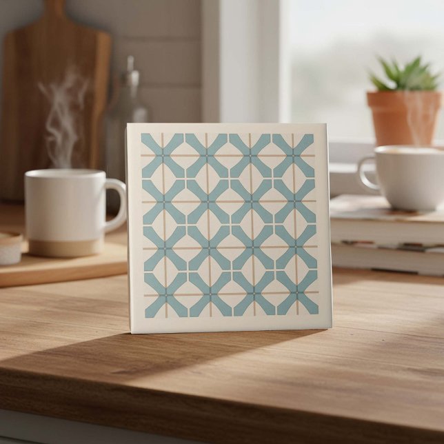 Azulejo Modern Geometric Abstract Pat#16 Teal ID1192 (Subido por el creador)