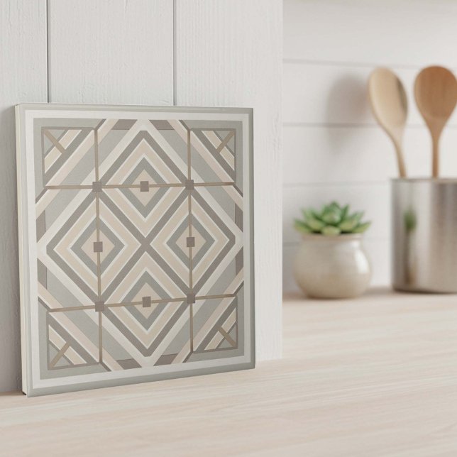 Azulejo Modern Geometric Abstract Pat#20 Greige ID1192 (Subido por el creador)