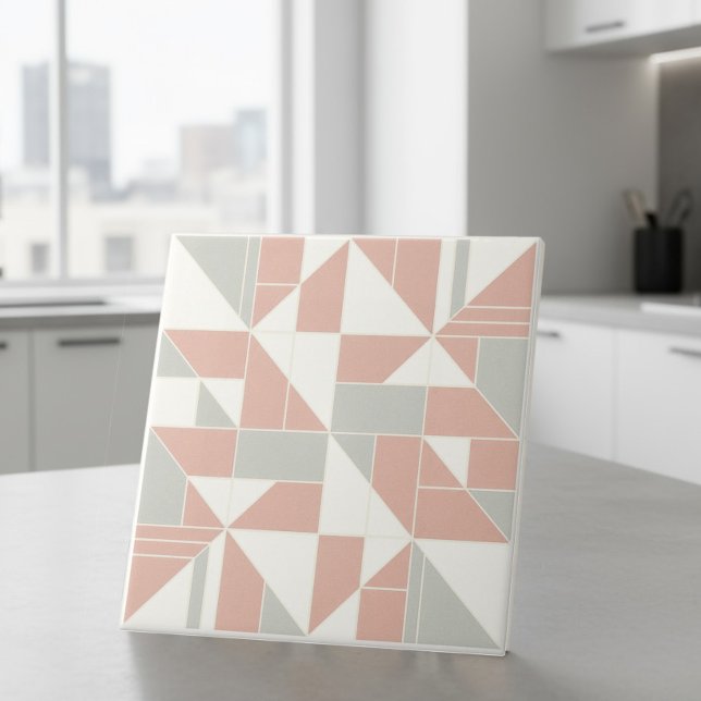 Azulejo Modern Geometric Abstract Pat#9 Peach ID1192 (Subido por el creador)