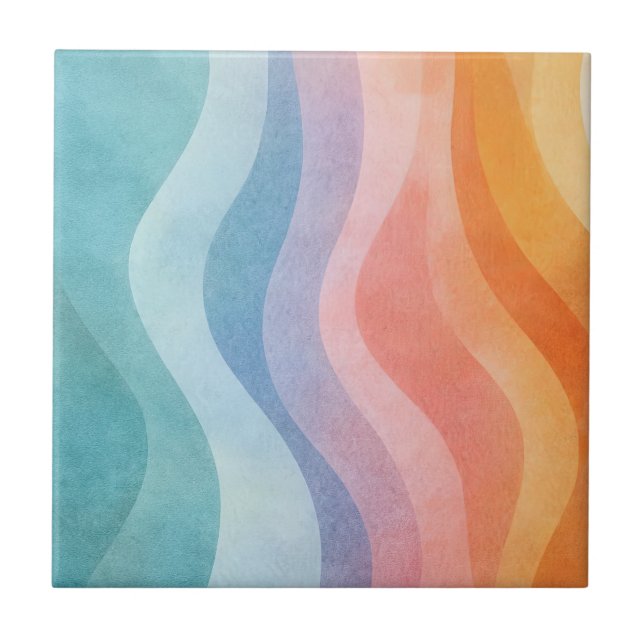 Azulejo Modern Neutral Wave • Minimalist Deco • Trendy (Frente)