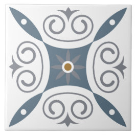 Azulejo Moderna decoración interior en tonos grises y blan