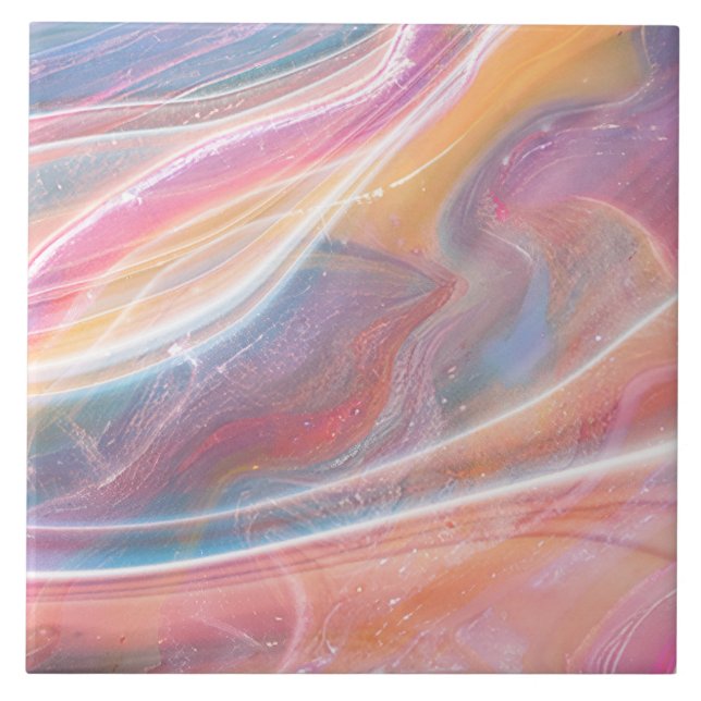 Azulejo Moderna elegancia Sencilla Marble Rubor Pink (Frente)