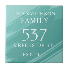 Azulejo Moderna Fecha Verde azulada Establecimiento De La 