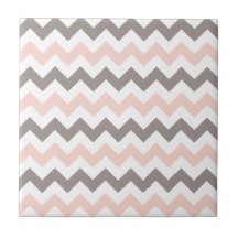 Moderna Rubor Rosa Taupe Chevron